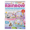 Rainbow Glitter Snow Domes