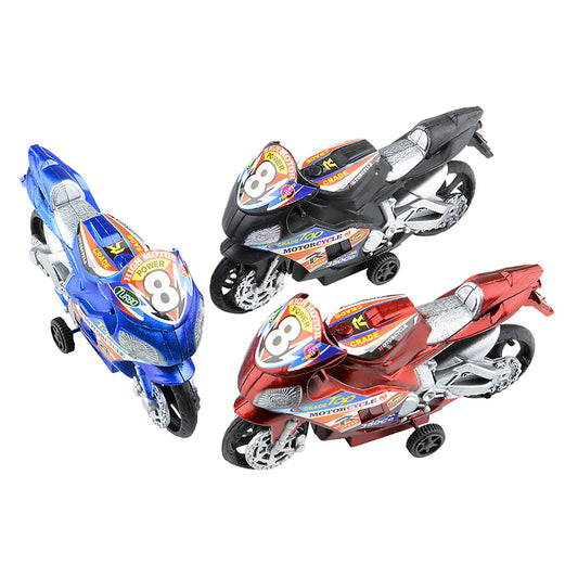Pull Back Sport Motorcycle - 12 Count