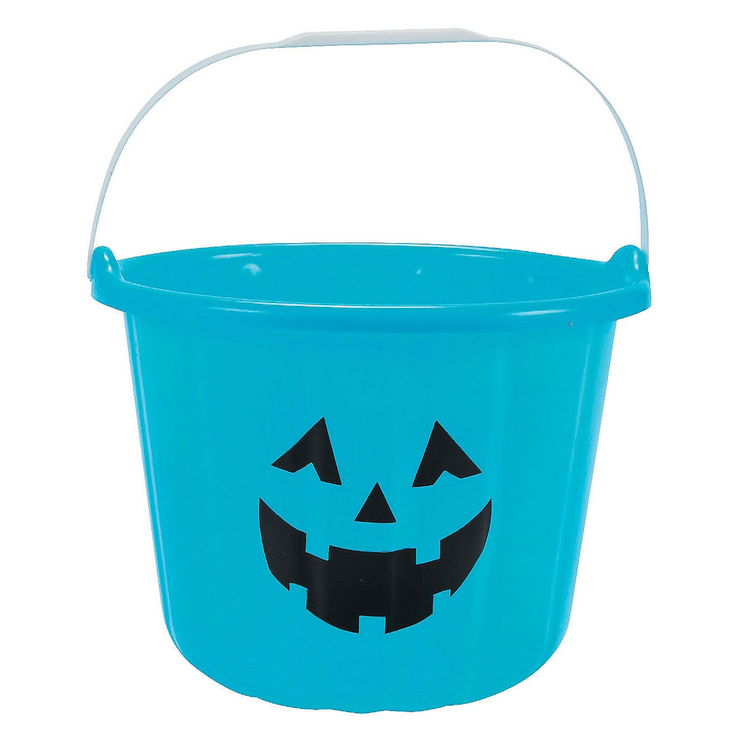 Teal Pumpkin Plastic Bucket with Handle